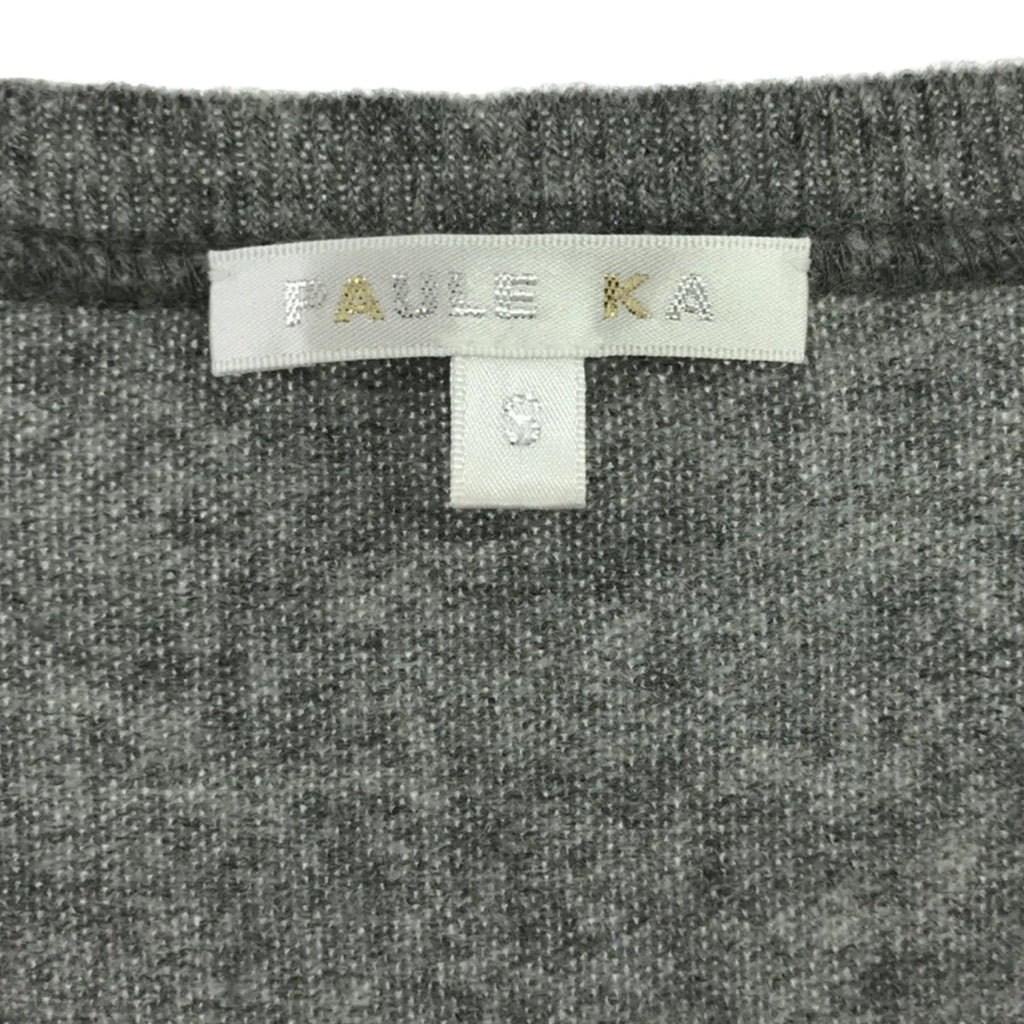 PAULE KA / 폴카 | 캐시미어 티어드 니트 원피스 | S | 그레이 / 블랙 | 여성