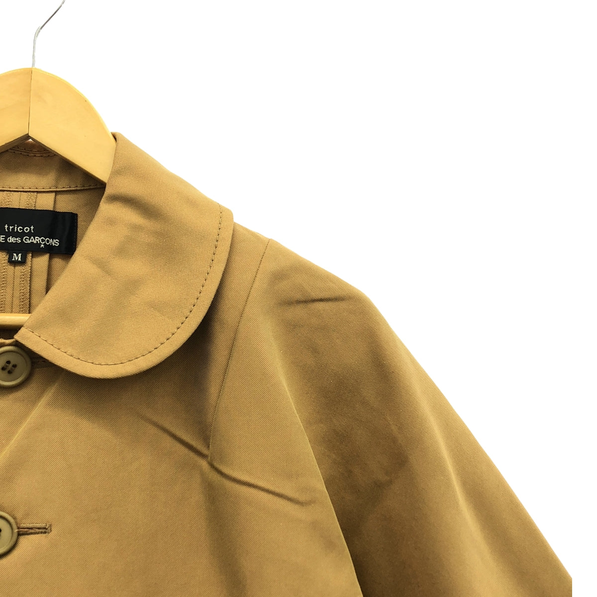 tricot COMME des GARCONS | 2010SS | Round collar half sleeve spring coat | M | Beige | Women's