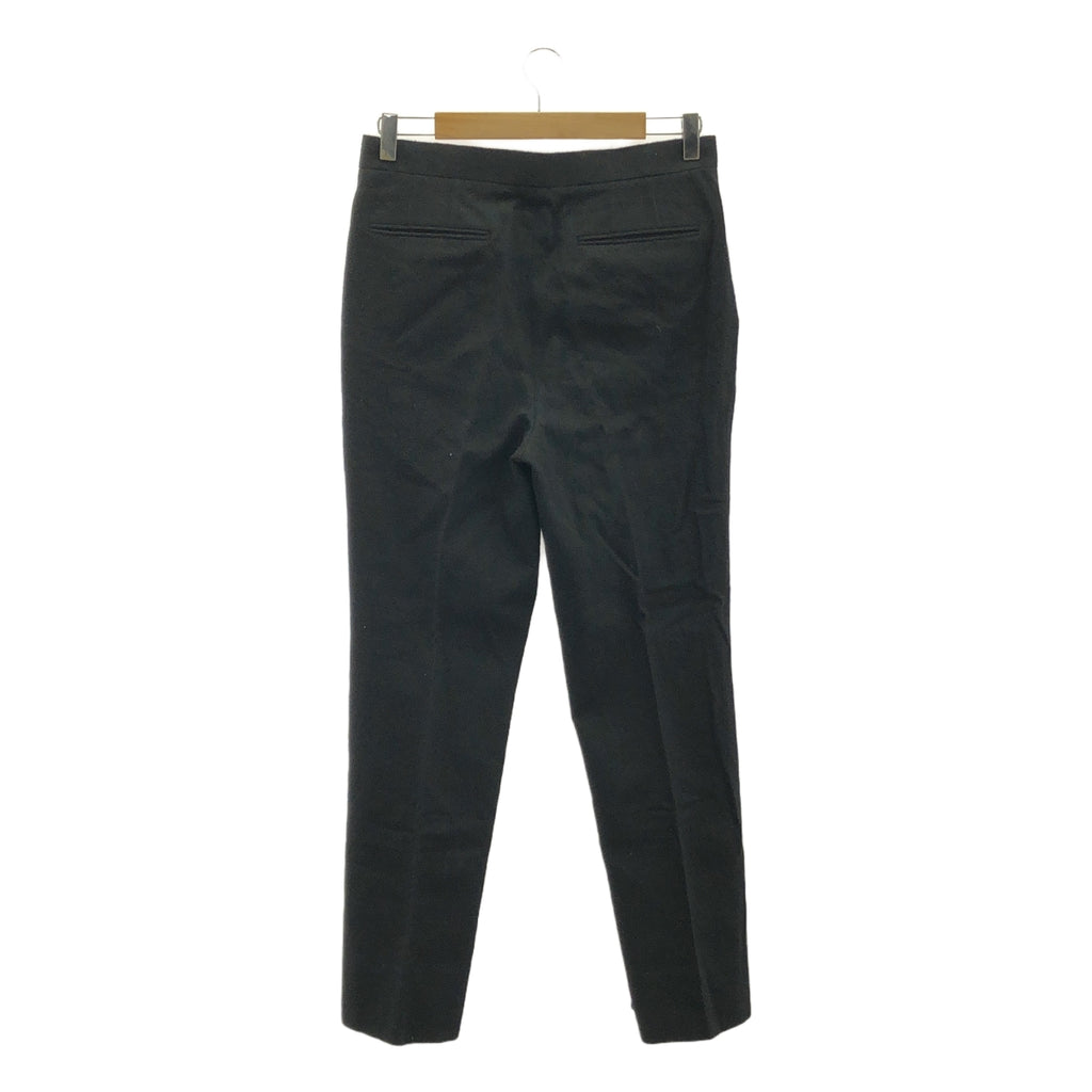 marka / マーカ | HEM SLIT STRAIGHT FIT コットン ウール スリット パンツ | 1 | ブラック | メンズ