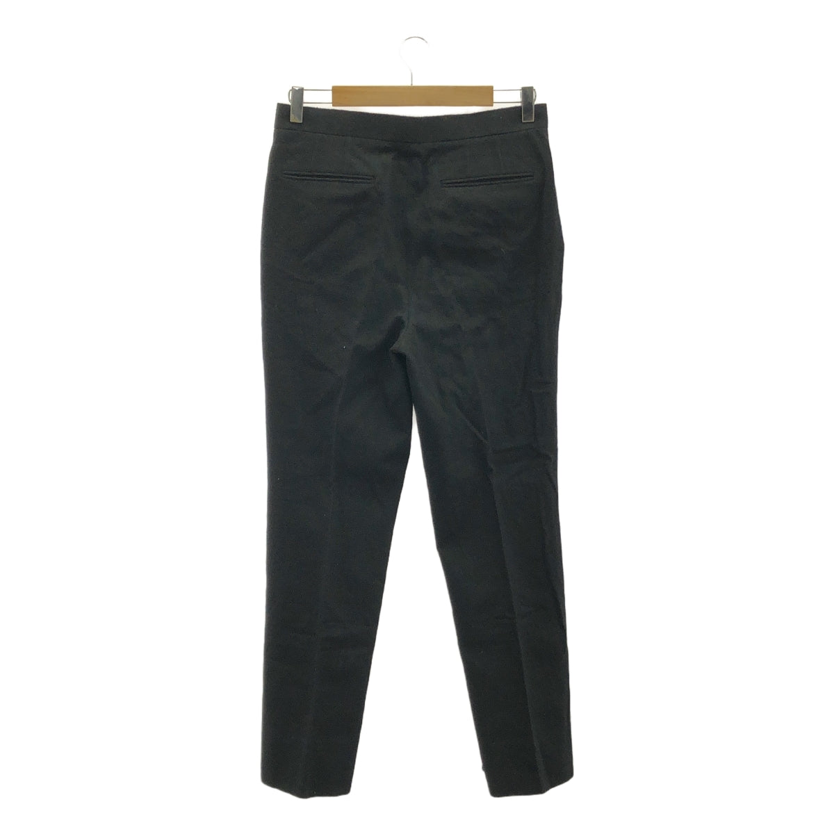 marka / マーカ | HEM SLIT STRAIGHT FIT コットン ウール スリット パンツ | 1 | ブラック | メンズ