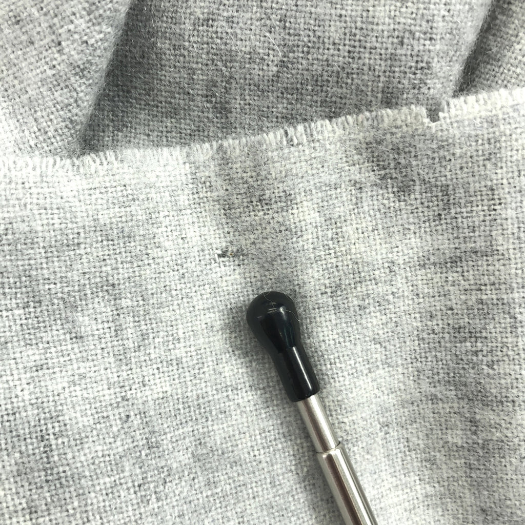 【美品】  LIMITED EDITION / リミテッドエディション | cashmere 100% / カシミヤ フリンジ ストール マフラー | F | ライトグレー | レディース