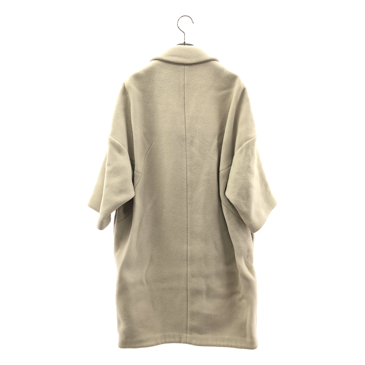 エンフォルド メルトンウール ロング フードダッフルコート 36 コクーン ENFOLD / エンフォルド | ウール混 メルトン ダブル コクーン コート