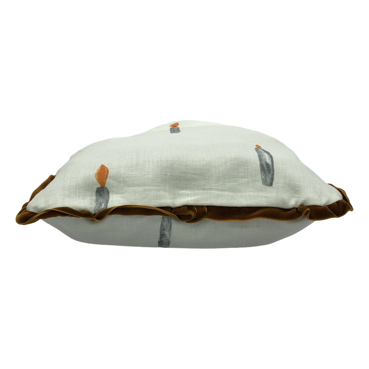 [狀況良好] mina perhonen | 2022秋冬 |蠟燭皮革手柄手提包 |白色/棕色|女性的