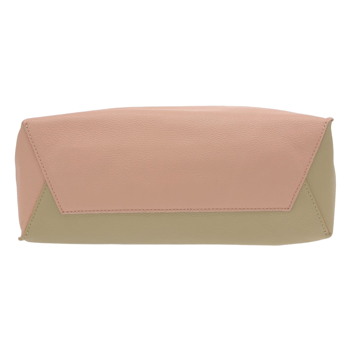 【미품】 MARNI / 마르니 | MENDING MUSEO SOFT 멘딩 로고 뮤제오 소프트 레더 토트 백 | 핑크 / 베이지 | 여성