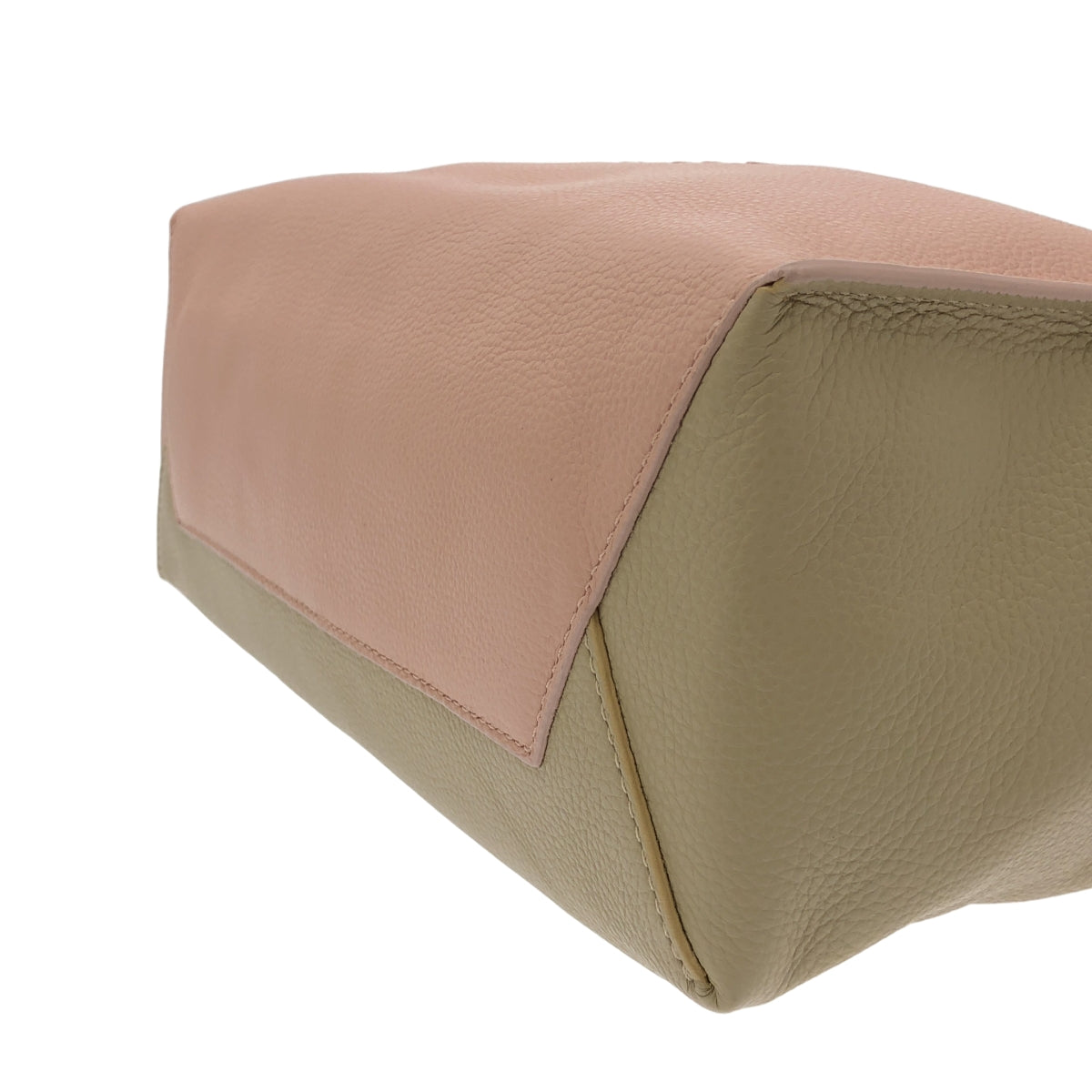 【미품】 MARNI / 마르니 | MENDING MUSEO SOFT 멘딩 로고 뮤제오 소프트 레더 토트 백 | 핑크 / 베이지 | 여성