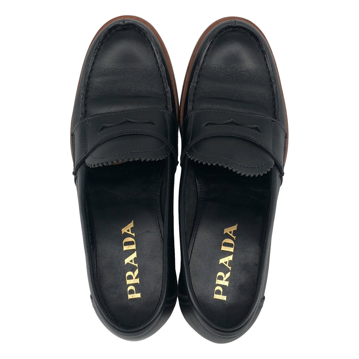 PRADA | 真皮便士樂福鞋 | 37碼 | 女士