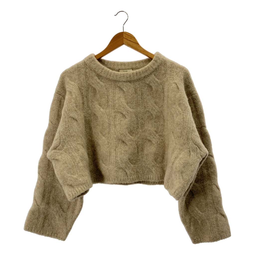 Plage / プラージュ | アルパカ コン ケーブル ショートプルオーバー |