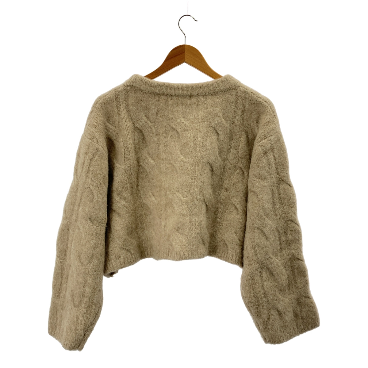 Plage / プラージュ | アルパカ コン ケーブル ショートプルオーバー |