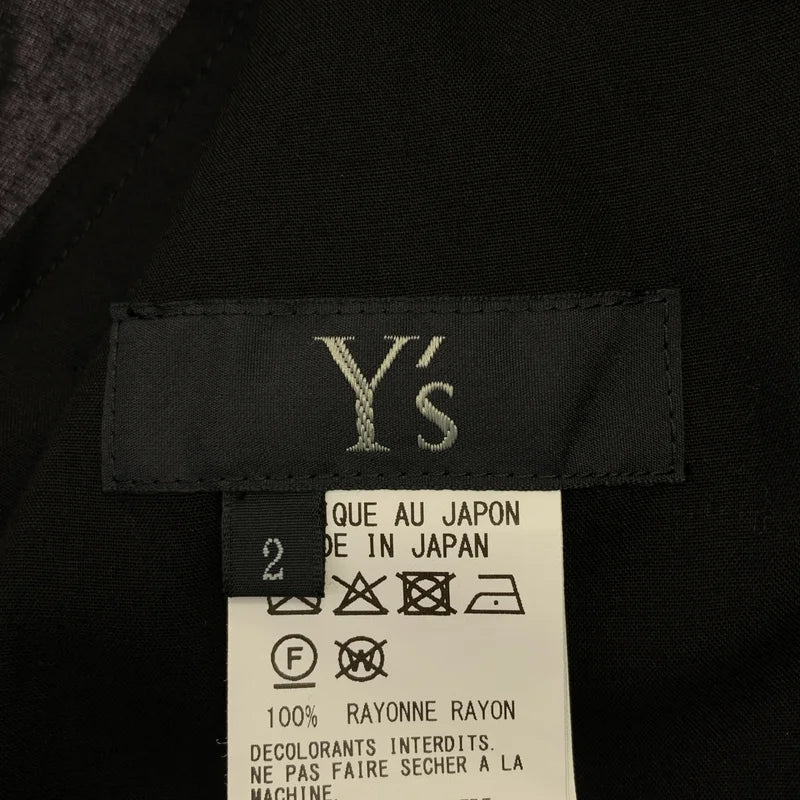 Y's / ワイズヨウジヤマモト | 2011AW | レーヨン カットオフ ロングシャツ ワンピース | 2 | レディース