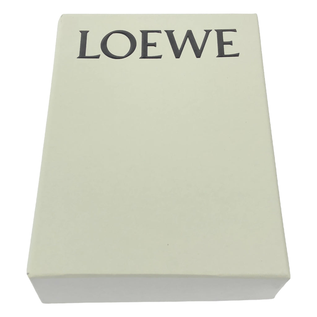 【미품】 LOEWE / 로에베 | 가죽 애너그램 펀칭 로고 가방 매력 열쇠 고리 | 화이트/멀티 컬러