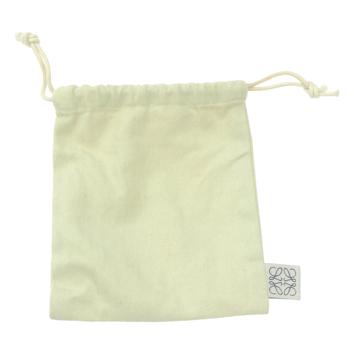 【美品】  LOEWE / ロエベ | レザー アナグラム パンチングロゴ バッグチャーム キーホルダー | ホワイト/マルチカラー