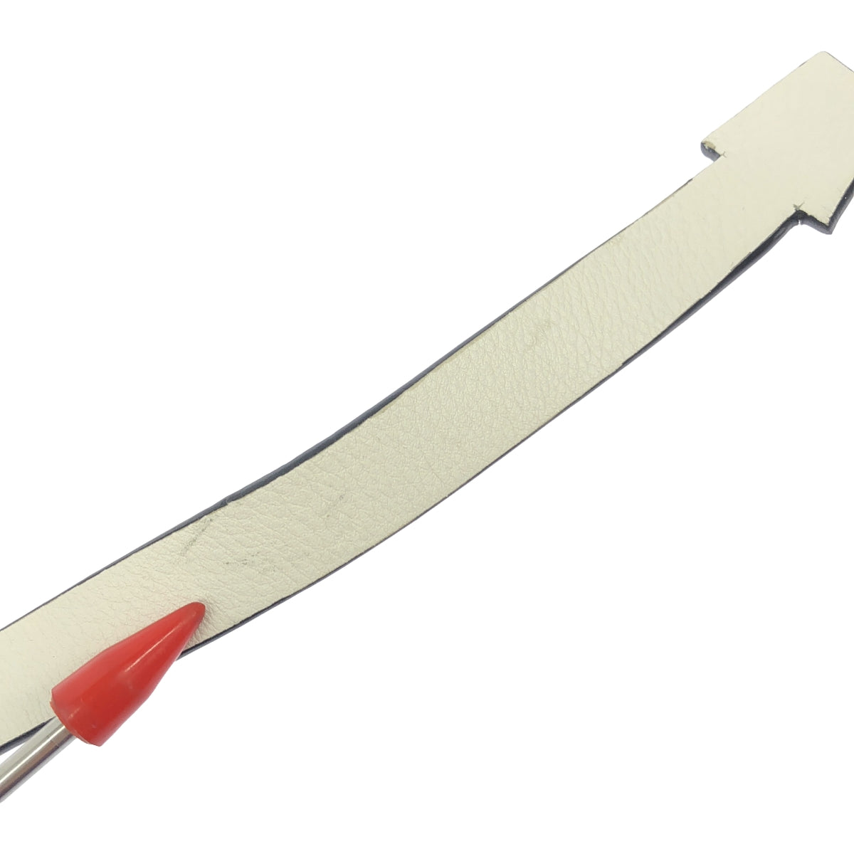 [狀況良好] LOEWE |皮革 Anagram Punched Logo 包飾鑰匙圈 |白色/多色