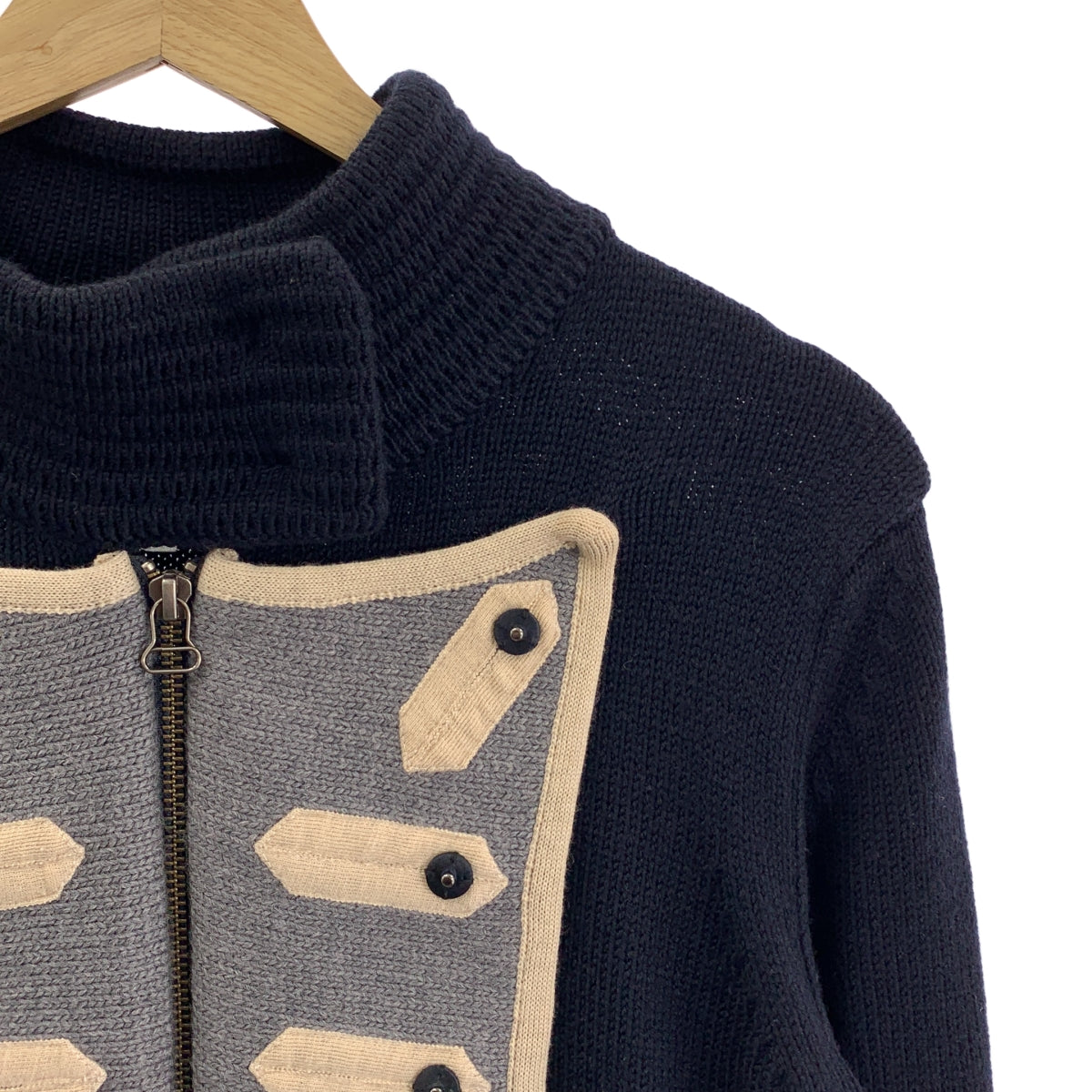 3.1 Phillip Lim / スリーワンフィリップリム | ウール ナポレオン フルジップ ニット ジャケット | S | レディース