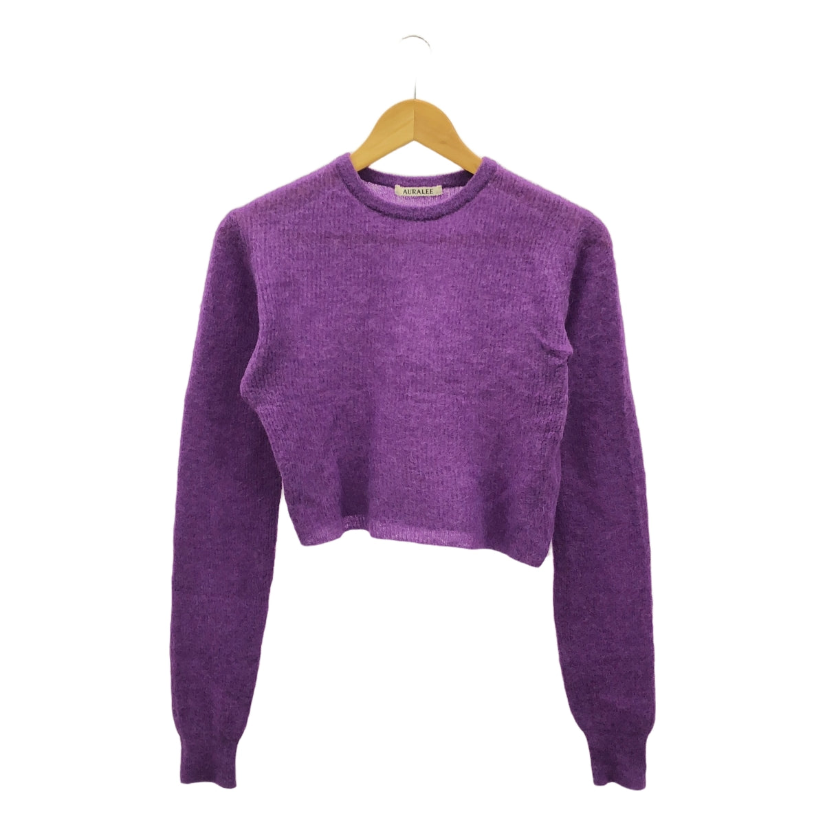 AURALEE / オーラリー | 2024AW | BABY SURI ALPACA SHEER KNIT P/O / ベビー アルパカ ニット | 0 | パープル | レディース
