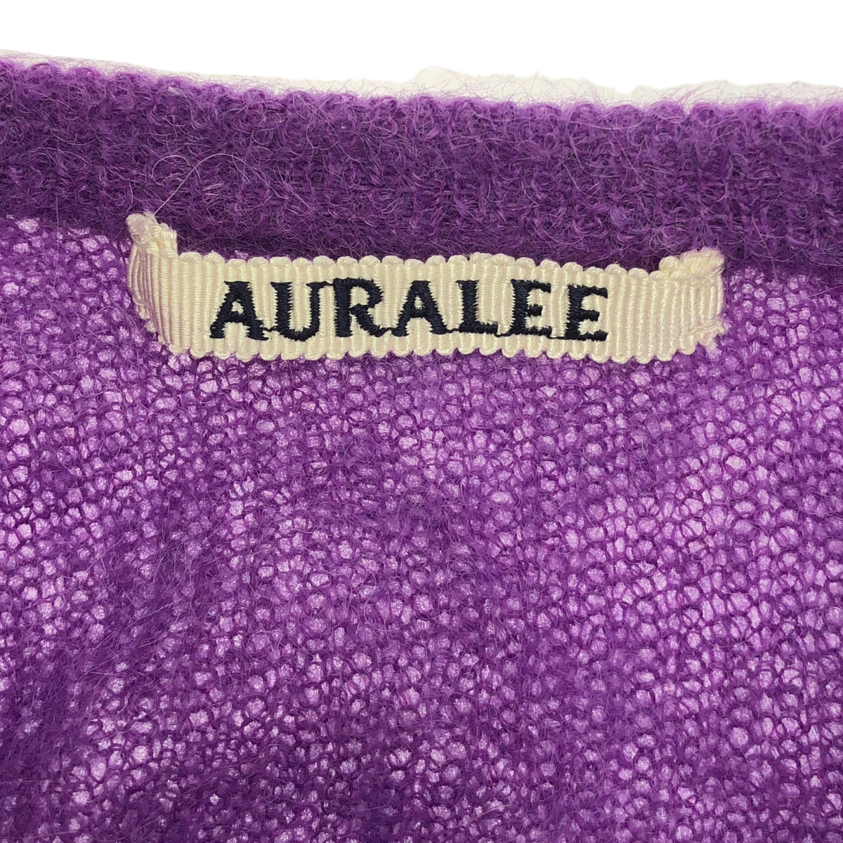 AURALEE / オーラリー | 2024AW | BABY SURI ALPACA SHEER KNIT P/O / ベビー アルパカ ニット | 0 | パープル | レディース