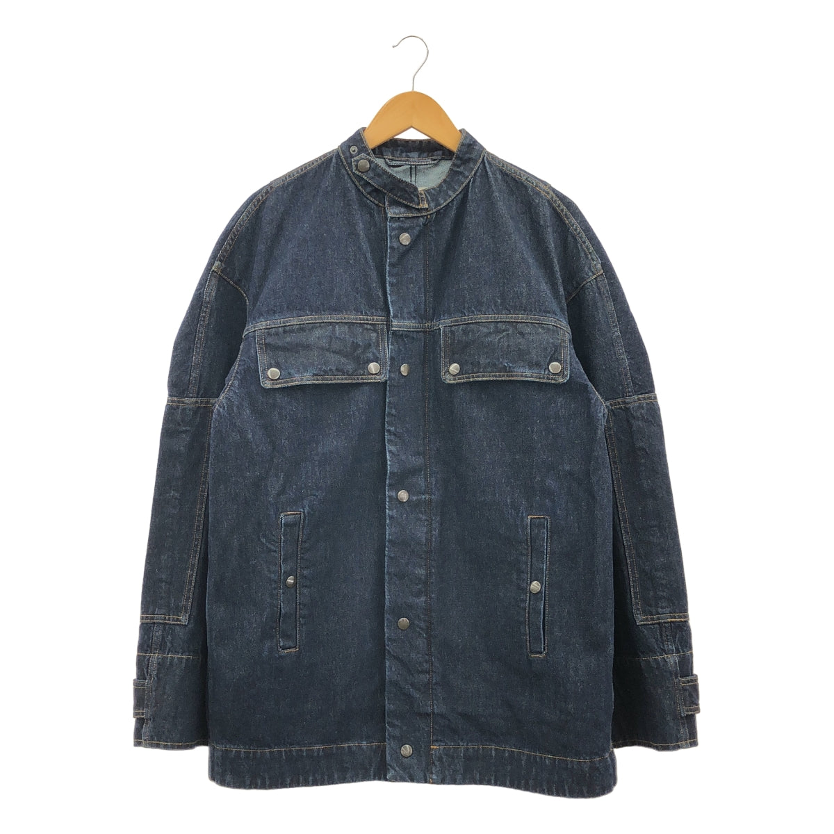 DRIES VAN NOTEN | 2024 秋冬 | VISKIN INDIGO 牛仔外套 Dispatch 立領牛仔外套 | 尺寸 S |