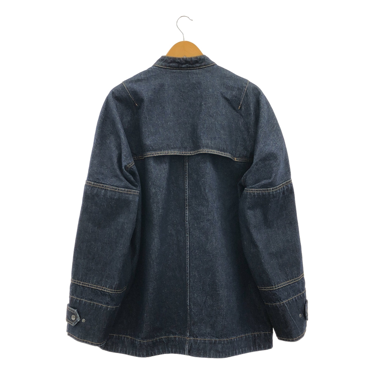 [狀況極佳] DRIES VAN NOTEN | 2024 秋冬 | VISKIN INDIGO 牛仔外套 Dispatch 立領牛仔外套 | S 碼 | 靛藍 | 男款