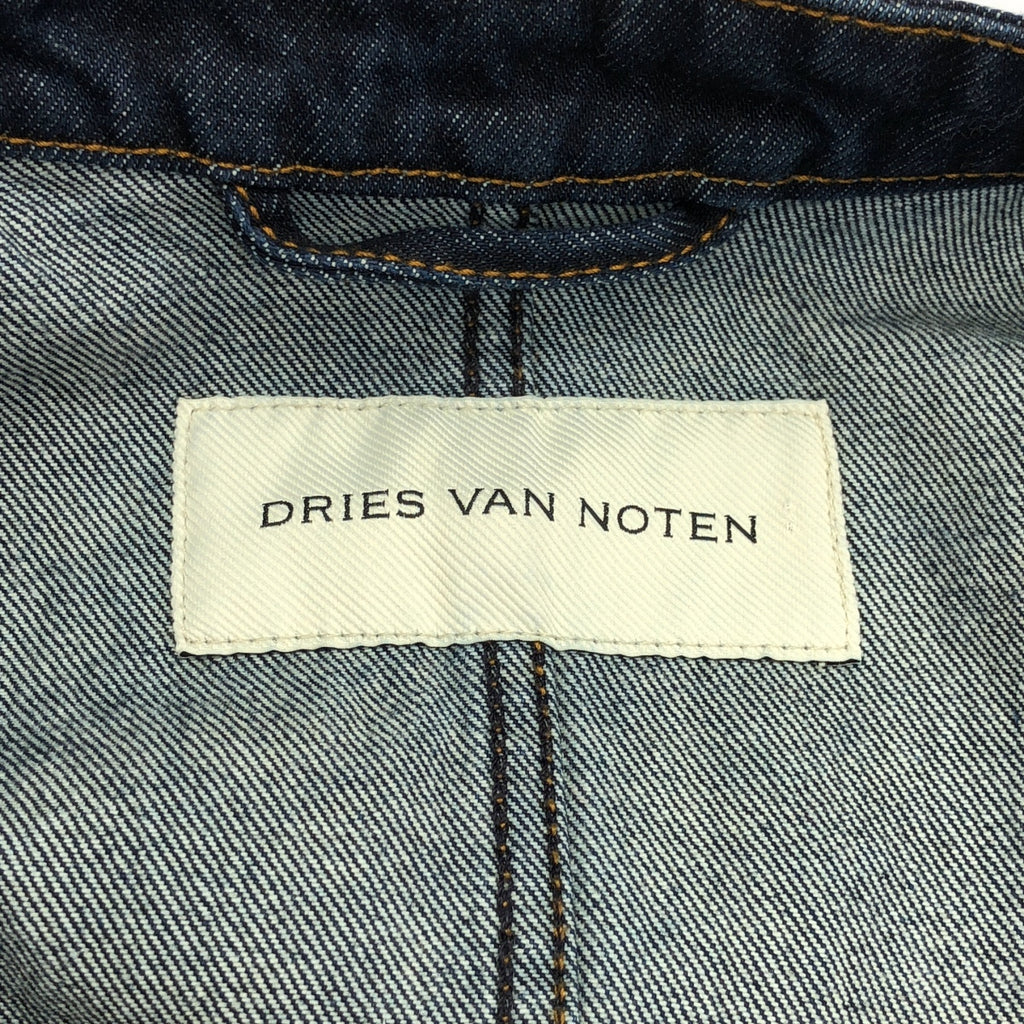 DRIES VAN NOTEN | 2024 秋冬 | VISKIN INDIGO 牛仔外套 Dispatch 立領牛仔外套 | S 碼 | 男款