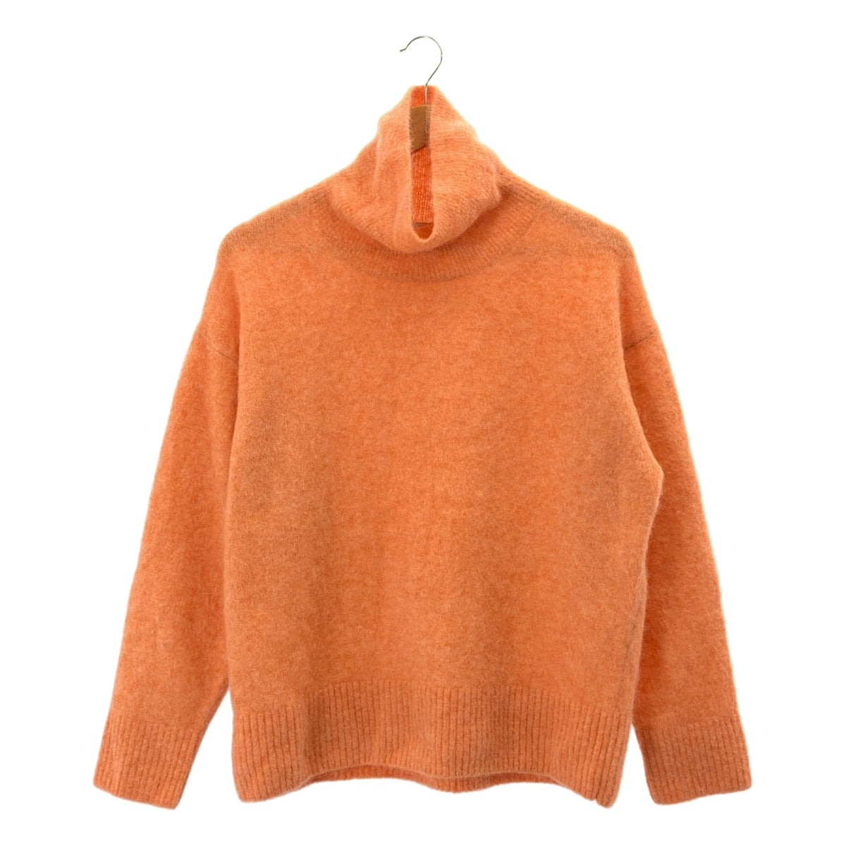 美品＊デパリエ モヘヤ混タートルネックニット 38 オレンジ 長袖 ウール DEPAREILLE / デパリエ | モヘア タートルネック ニット | 38