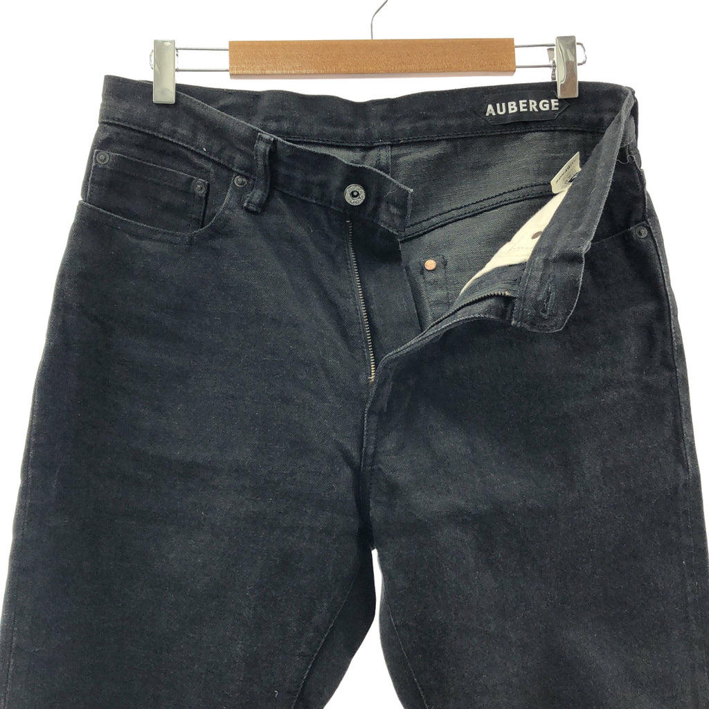 AUBERGE / オーベルジュ | PHIL MENPU 5ポケット セルビッチ デニムパンツ | 42 | ブラック | メンズ