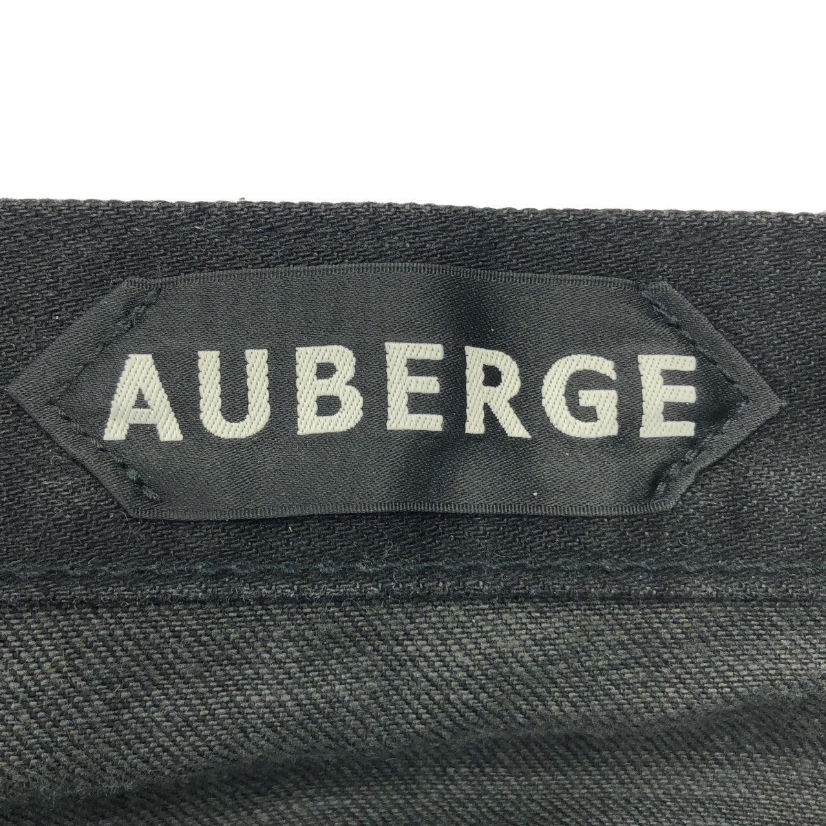 AUBERGE / オーベルジュ | PHIL MENPU 5ポケット セルビッチ デニムパンツ | 42 | ブラック | メンズ