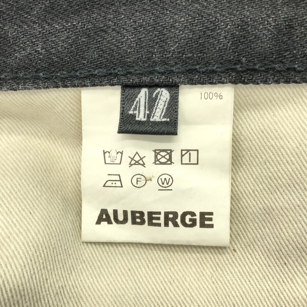 AUBERGE / オーベルジュ | PHIL MENPU 5ポケット セルビッチ デニムパンツ | 42 | ブラック | メンズ