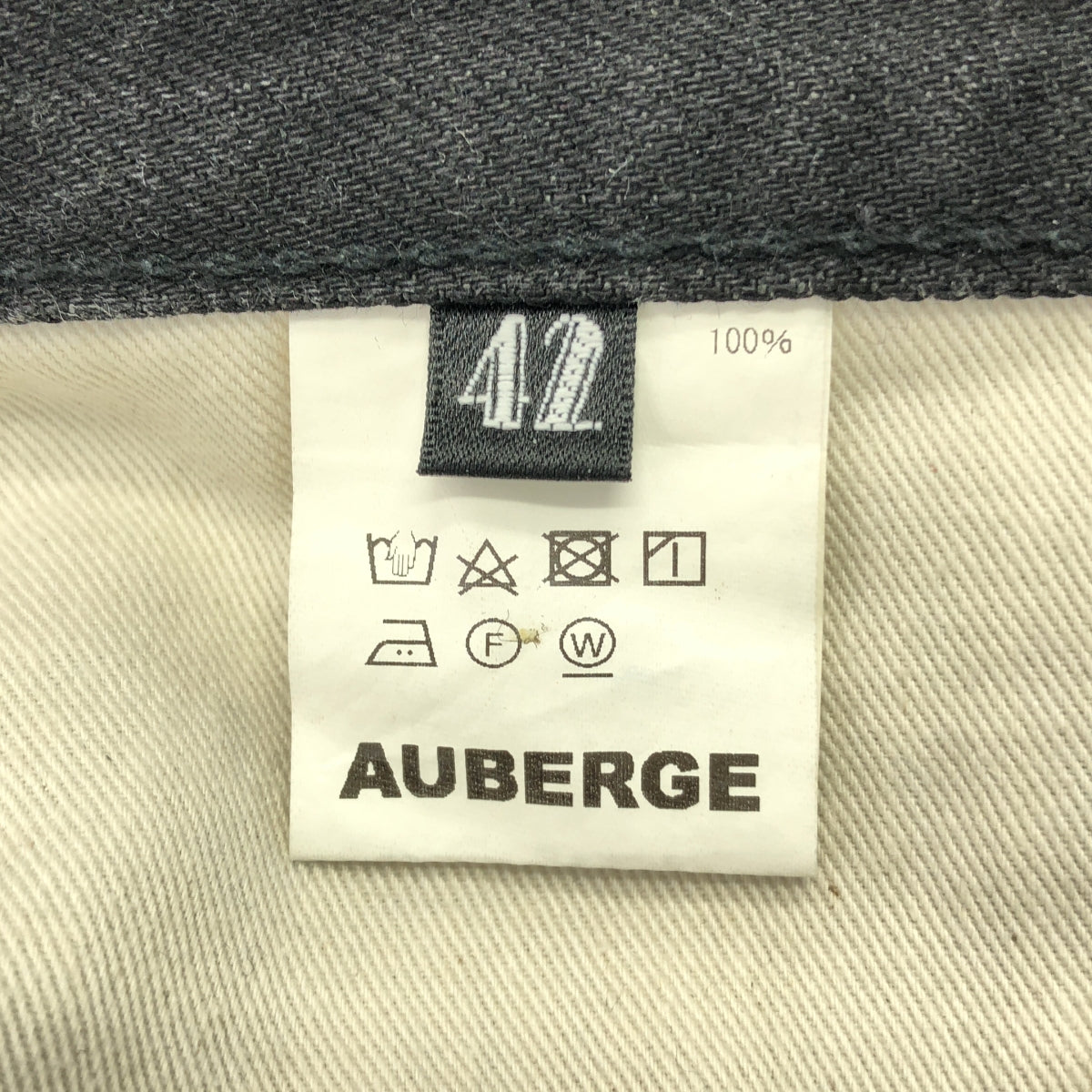 AUBERGE / オーベルジュ | PHIL MENPU 5ポケット セルビッチ デニムパンツ | 42 | ブラック | メンズ