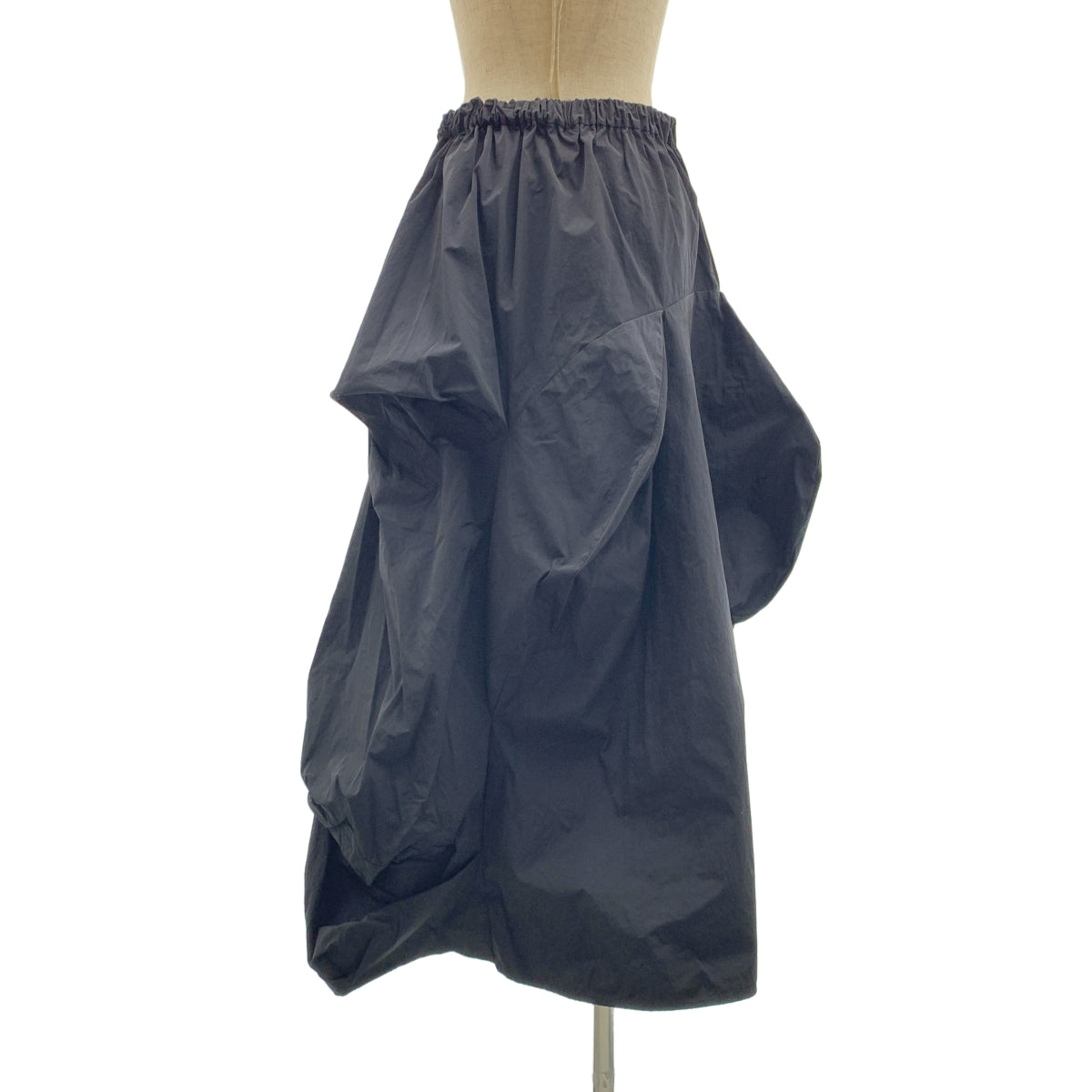 【成色極佳】nagonstans | 高支數紐約塔夫綢褶皺半身裙 | M碼 | 黑色 | 女款
