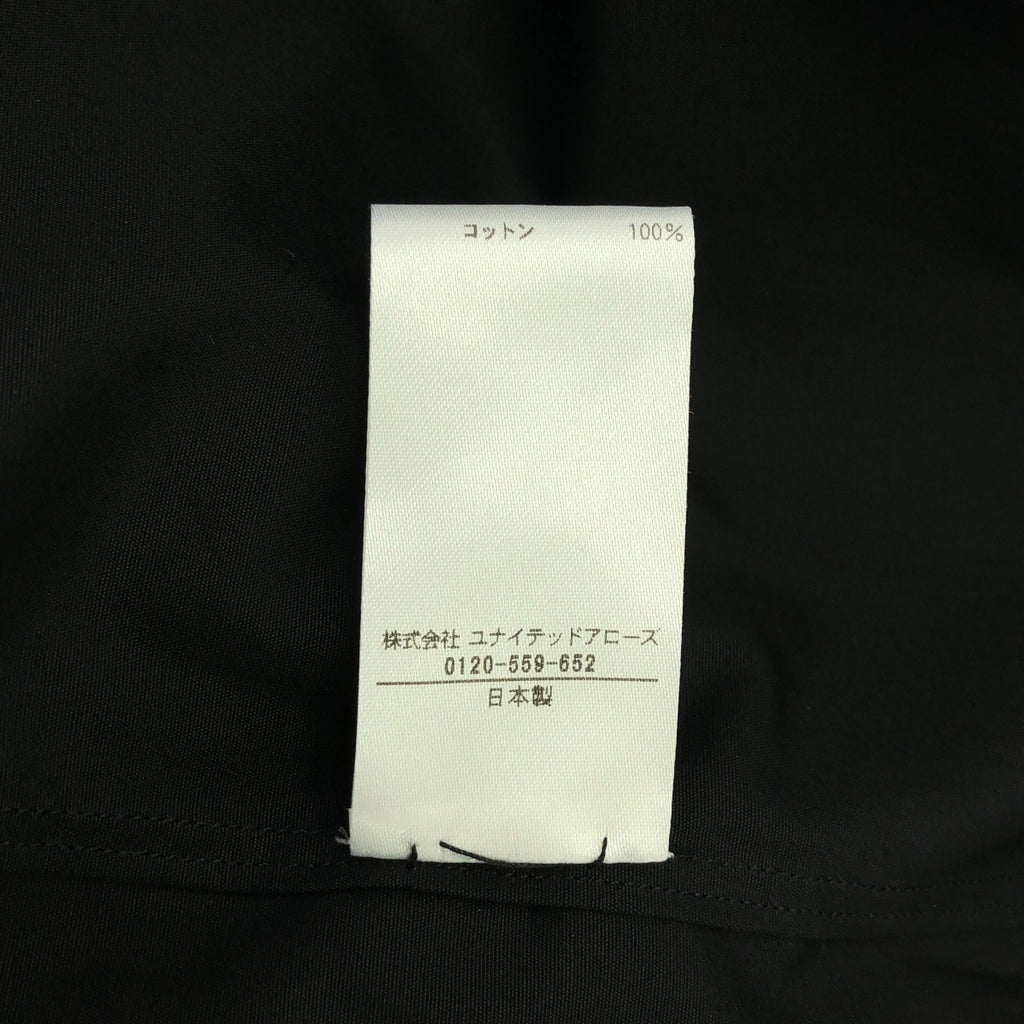 【新品】  BLAMINK / ブラミンク | コットンレギュラーシャツ | 36 | ブラック | レディース