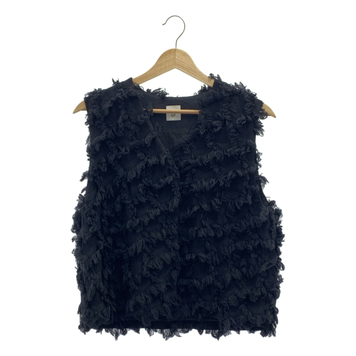 6(ROKU) BEAUTY&amp;YOUTH | 流蘇提花背心 | F碼 | 女款