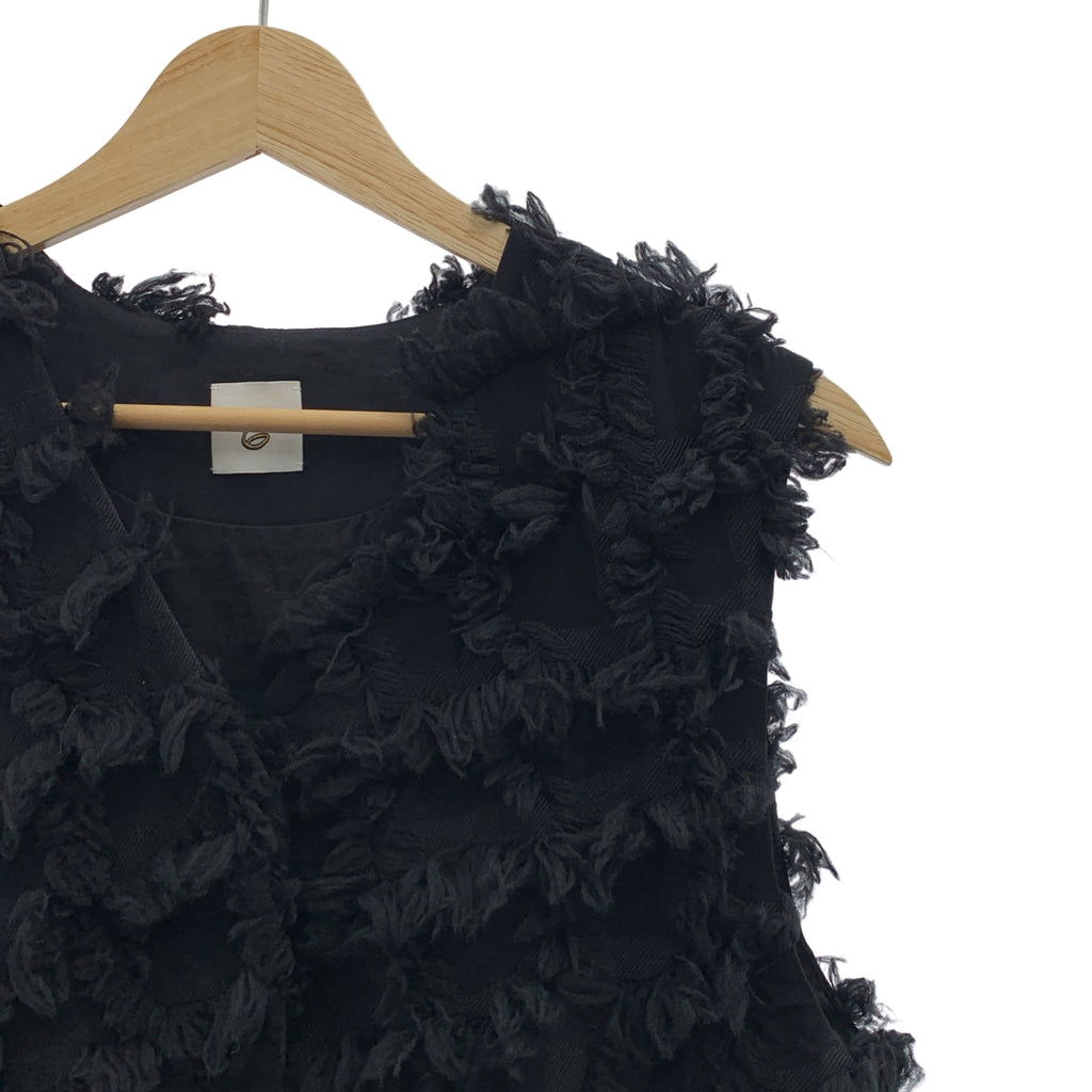 6 (ROKU) BEAUTY &amp; YOUTH / 록 뷰티 앤 유스 | 프린지 자 가드 베스트 | F | 여성