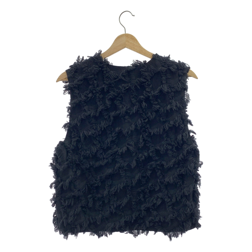 6 (ROKU) BEAUTY &amp; YOUTH / 록 뷰티 앤 유스 | 프린지 자 가드 베스트 | F | 여성