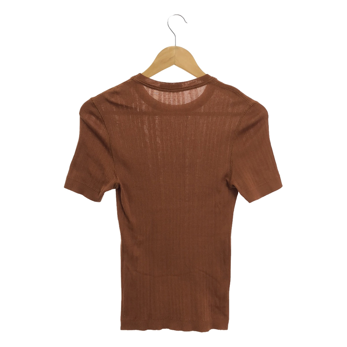 Drawer | Harinuki short sleeve cut and sew T-shirt | Brown | Women's