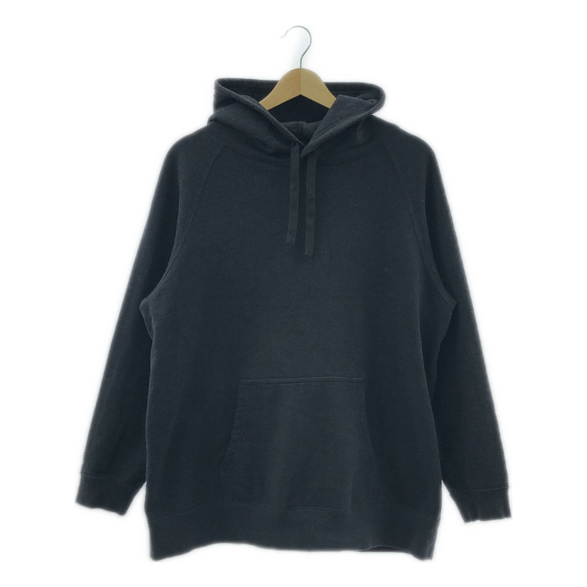 SNOW PEAK / 스노우 피크 | Recycled Cotton Pullover Hoodie 코튼 풀오버 후디 | M | 블랙 | 남성