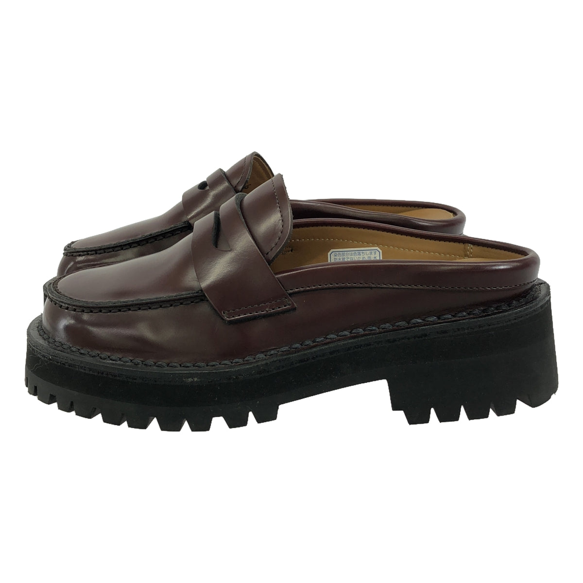 LEINWANDE / ラインヴァンド | Regal Leather Slip On Loafers スリッポン ローファー | S | Brown | レディース
