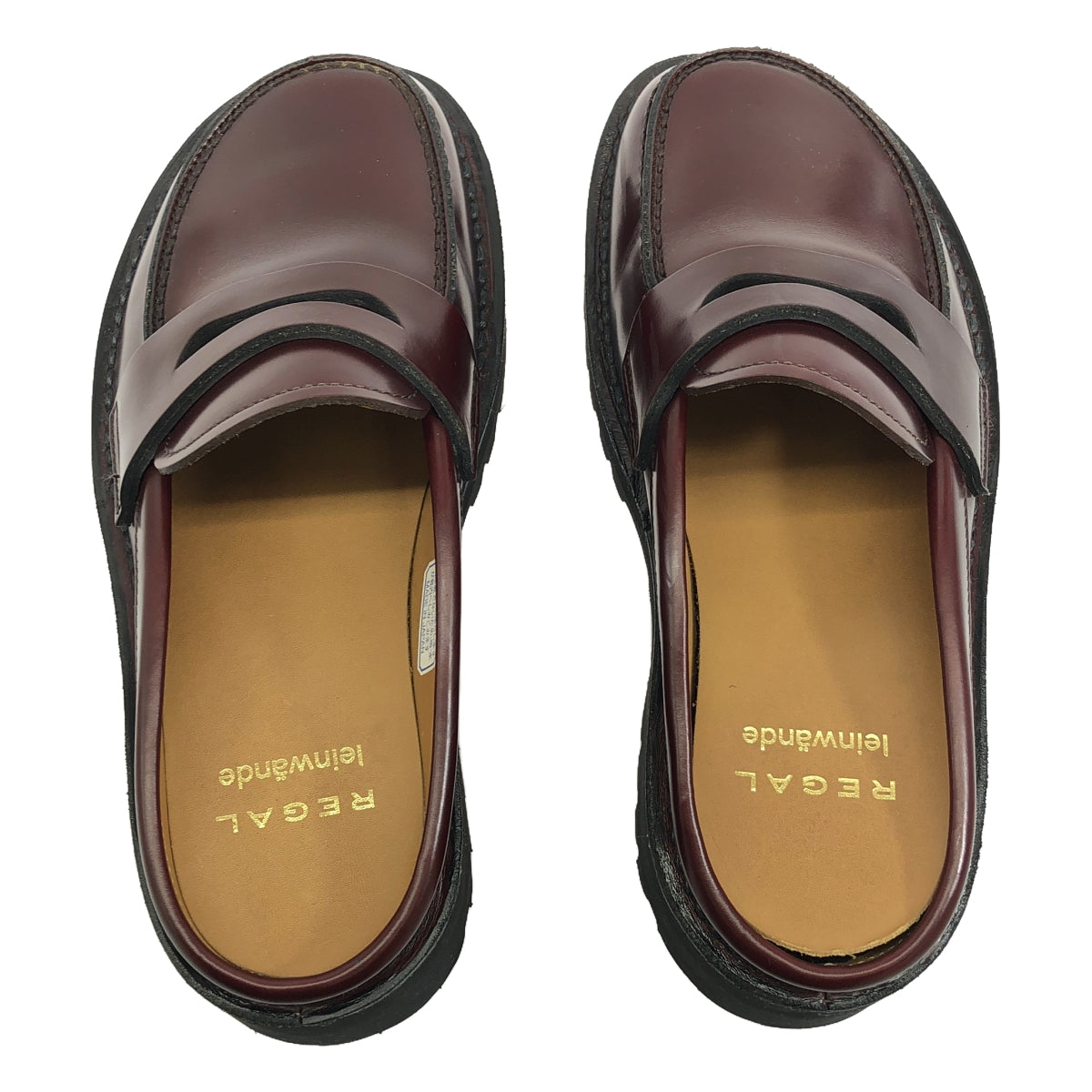 LEINWANDE / ラインヴァンド | Regal Leather Slip On Loafers スリッポン ローファー | S | Brown | レディース
