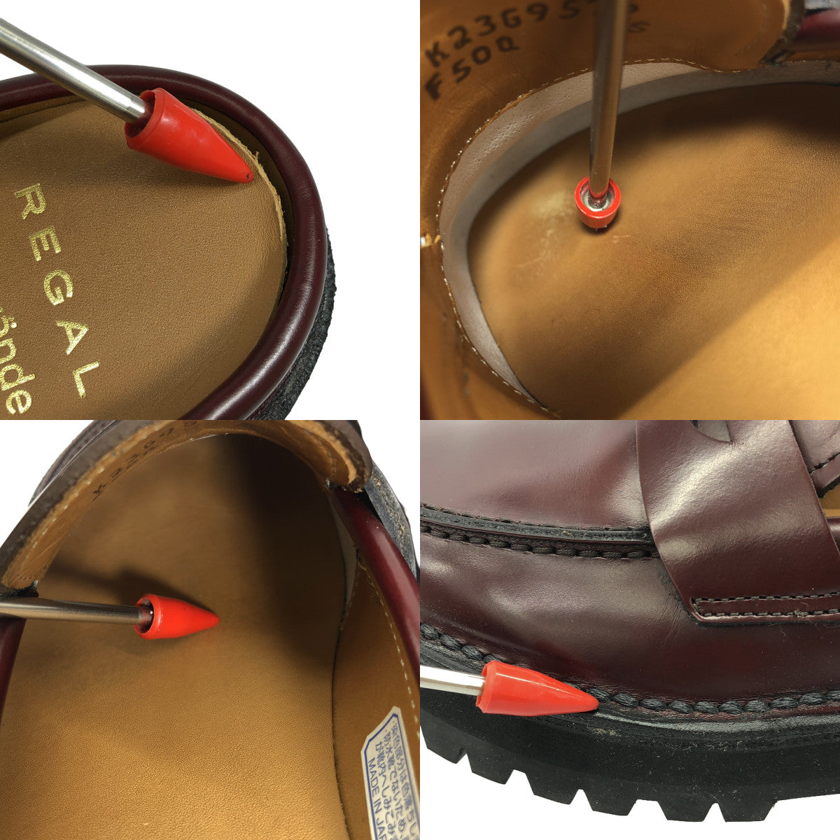 LEINWANDE / ラインヴァンド | Regal Leather Slip On Loafers スリッポン ローファー | S | Brown | レディース