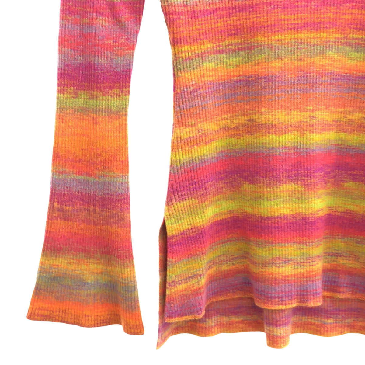 【미품】 Mame Kurogouchi / 마메쿠로고우치 | Ombre Stripe Knitted Top 니트 | 2 | 멀티 컬러 | 여성