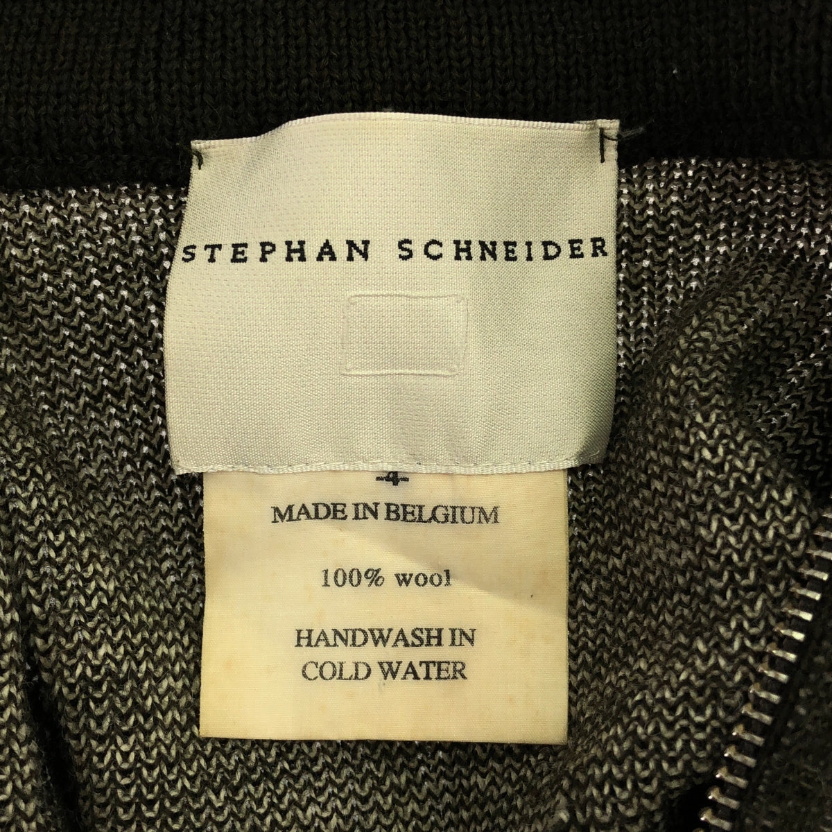 STEPHAN SCHNEIDER / Stephan Schneider | Wool Snowflake All-over Print Zip-up Knit Jacket | 4 | Men's