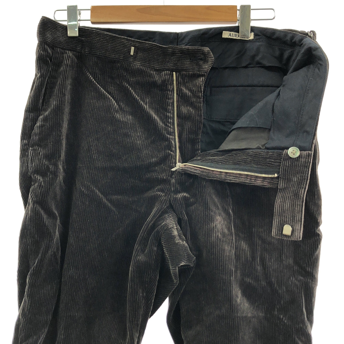 AURALEE / オーラリー | WASHED CORDUROY TAPERED SLACKS / コーデュロイ ダブルアジャスター パンツ | 5 | メンズ