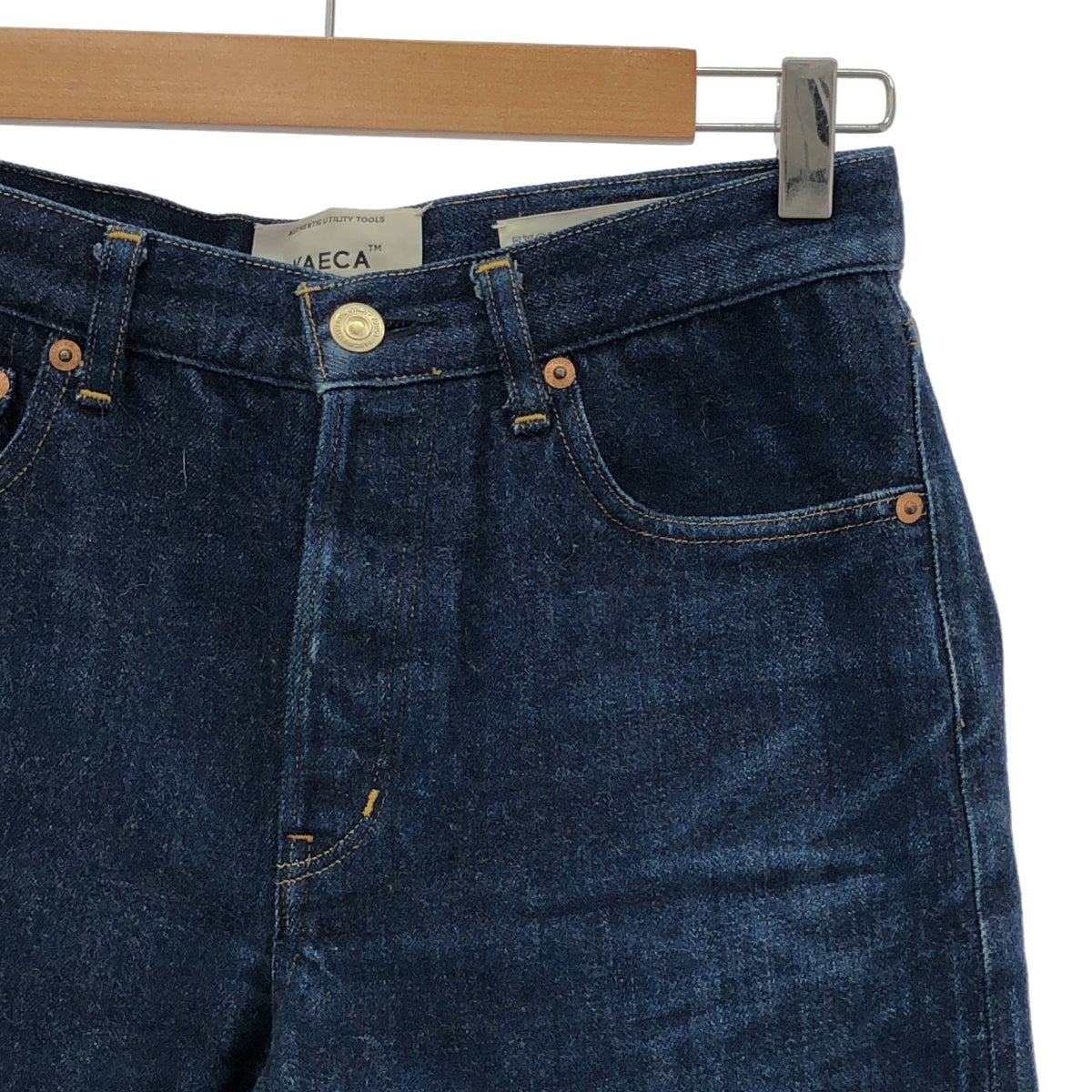 YAECA / ヤエカ | DENIM PANTS SLIM 13oz セルビッチ スリム デニムパンツ | 29 | インディゴ | レディース