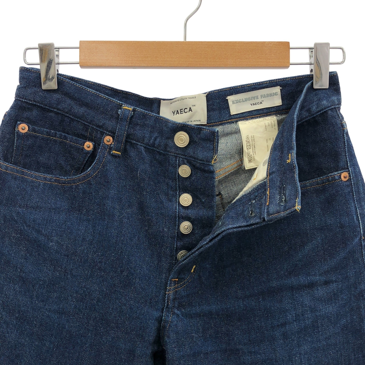 YAECA / ヤエカ | DENIM PANTS SLIM 13oz セルビッチ スリム デニムパンツ | 29 | インディゴ | レディース
