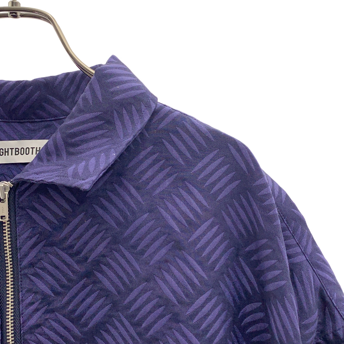 TIGHTBOOTH PRODUCTION / タイトブースプロダクション | CHECKER PLATE HALF ZIP SHIRT ハーフジップ シャツ | L | パープル | メンズ