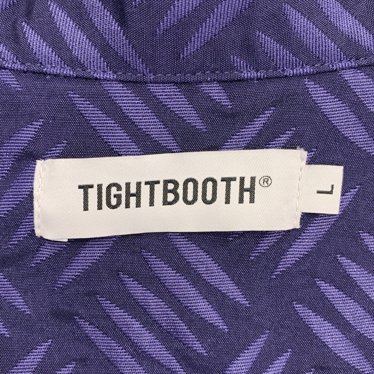 TIGHTBOOTH PRODUCTION / タイトブースプロダクション | CHECKER PLATE HALF ZIP SHIRT ハーフジップ シャツ | L | パープル | メンズ