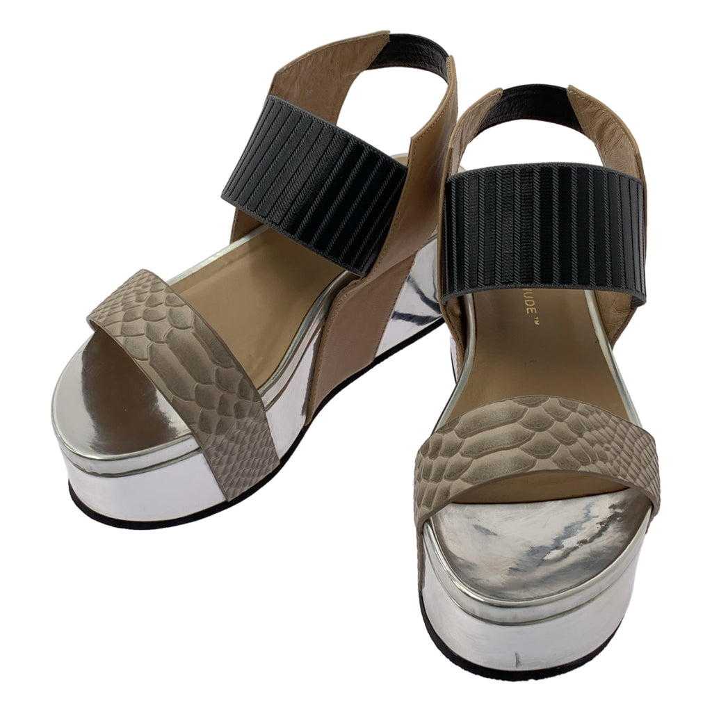 UNITED NUDE / 유나이티드 누드 | GROOVY 파이썬 무늬 플랫폼 샌들 | 38 |