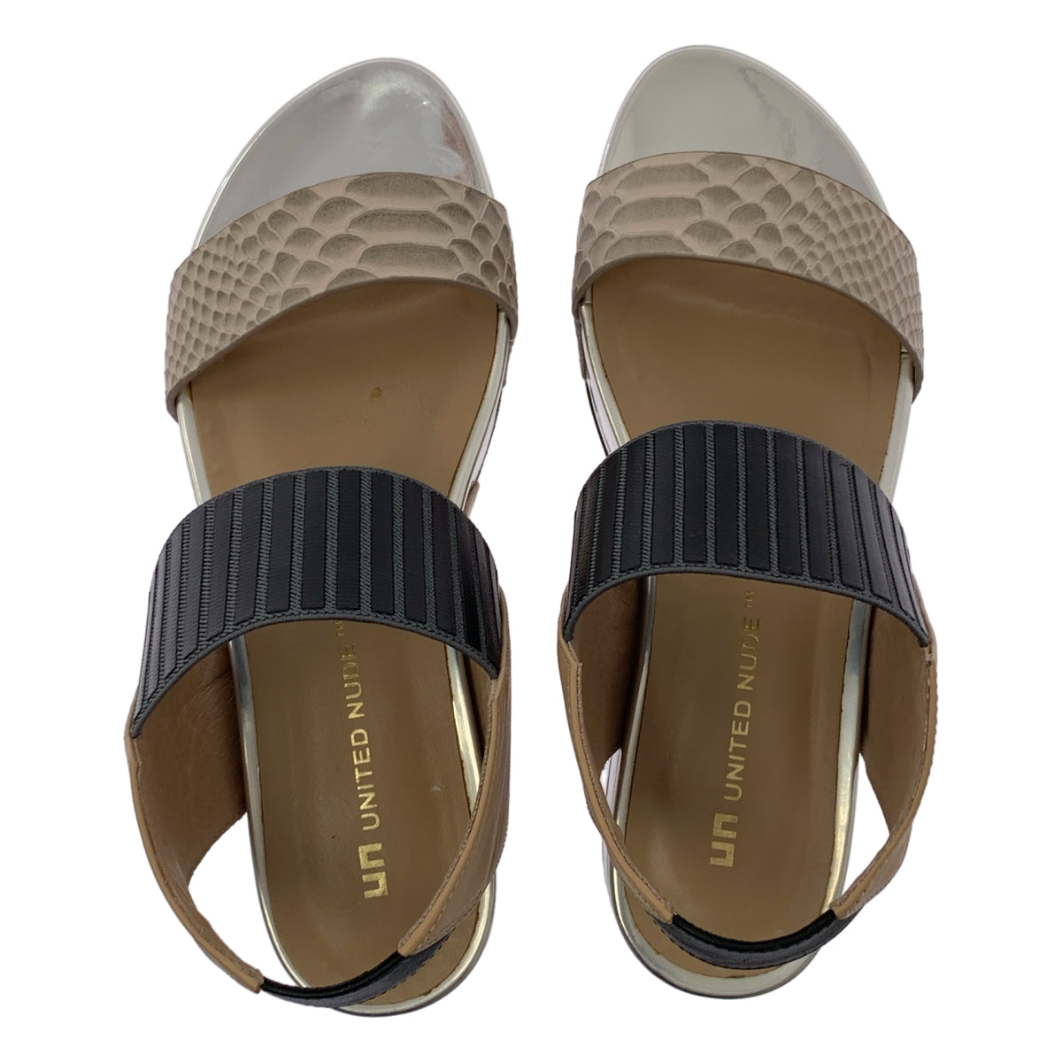 UNITED NUDE / 유나이티드 누드 | GROOVY 파이썬 무늬 플랫폼 샌들 | 38 |