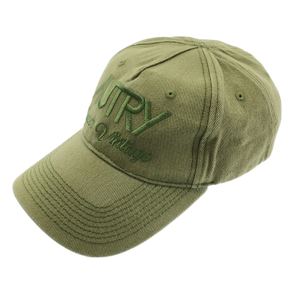 AUTRY / 오토리 | Super Vintage Logo Cap 슈퍼 빈티지 로고 자수 모자 | F | 올리브 | 여성