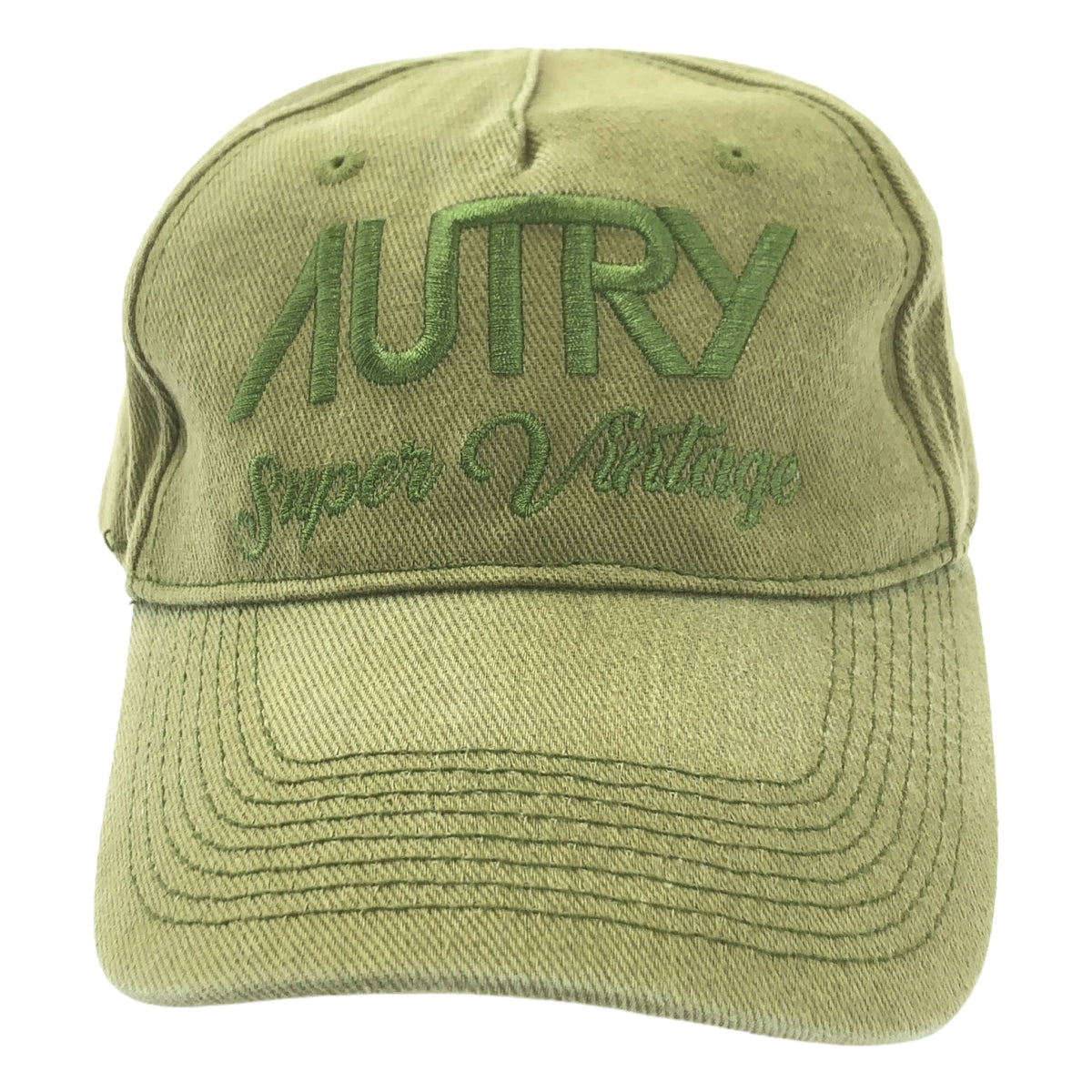 AUTRY / オートリー | Super Vintage Logo Cap スーパーヴィンテージ ロゴ 刺しゅう キャップ | F | オリーブ | レディース