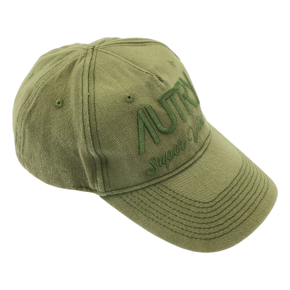 AUTRY / 오토리 | Super Vintage Logo Cap 슈퍼 빈티지 로고 자수 모자 | F | 올리브 | 여성
