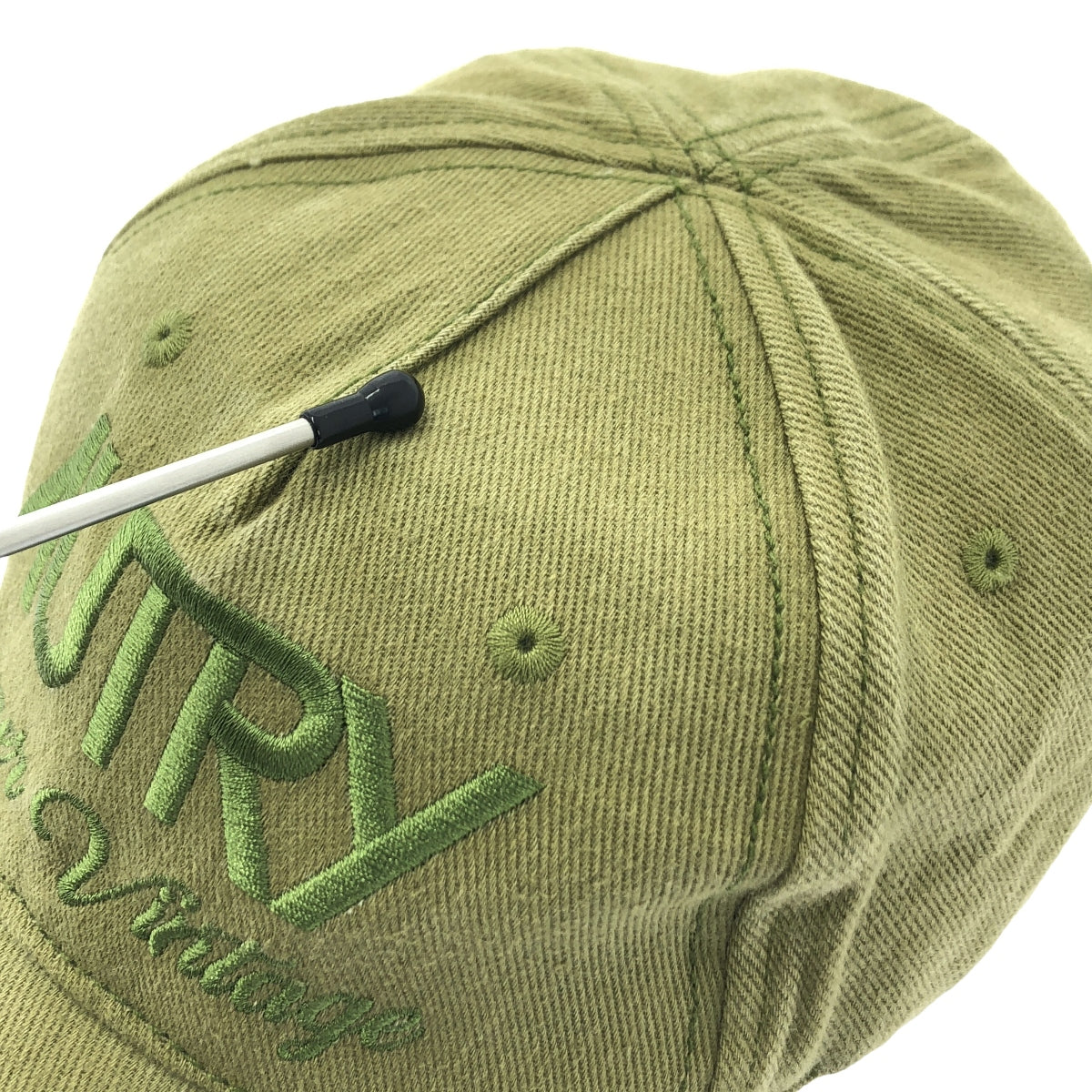 AUTRY / オートリー | Super Vintage Logo Cap スーパーヴィンテージ ロゴ 刺しゅう キャップ | F | オリーブ | レディース